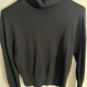 White House Black Market Classic Black Turtleneck Sweater